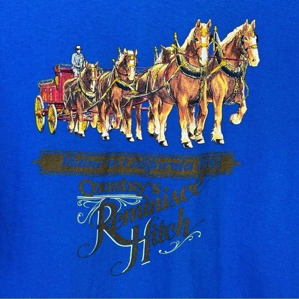 Fruit Of The Loom Vintage Single Stitch Graphic Tee Shirt 1993 Reminisce XXL - Picture 2 of 7